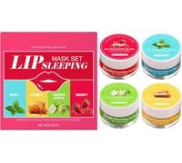 Bálsamo labial hidratante, set de cuidado labial con sabor a frutas, nutritivo y calmante, hidratación instantánea, mejora los labios secos y agrietados, ideal para la rutina diaria de maquillaje o cu