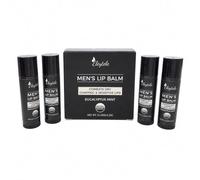 Bálsamo Labial Hombre Pack de 4 - Protector Hidratante Natural para Cuidado de Labios Secos - Set de Regalo Masculino