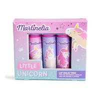 MARTINELIA - Bálsamo labial Trio Unicornio para niños - Surtido de 3 bálsamos labiales - Pintalabios hidratantes - Regalo para niñas