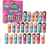 Bálsamo Labial Muñeco Con Forma, 24 Bálsame Labiale x 2.5 g, 6 Diferentes Diseños De Casos, Caja De Presentación, Precio Al Por Mayor (1 Caja)