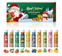 Bálsamo Labial Set de 10 Piezas,Protector Labial en Caja para Mujeres | Juego de cuidado de labios, cuidado de labios, pequeños regalos para mujeres y hombres, Navidad, cumpleaños