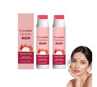 Bálsamo labial teñido de sandía en barra con Aroma de sandía dulce y humectante labial para el cuidado diario | El diseño 2 en 1 incluye exfoliante exfoliante y mascarilla nocturna (2 piezas)