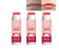 Bálsamo labial tintado con sandía - Cuidado labial hidratante natural con vitamina E, cuidado labial no adhesivo para labios secos o ásperos, para cada día suavidad (3 unidades)