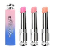 Bálsamo Labios Cambia de Color, 3 Piezas Bálsamo Cuidado Labial Hidratante de Larga Duración, Set de Pintalabios Lápiz Labios Cambio de Temperatura Regalo para Mujer Niñas