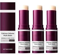 Bálsamo Multi Volumen de Calcio, Barra Hidratante para el Cuidado de la Piel, Reafirmante de Arrugas, Mejora la elasticidad de la piel, Reduce líneas de expresión, Para ojos, cuello y rostro
