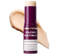 Bálsamo Múltiple de Volumen de Calcio, Barra Hidratante de Colágeno, Flacidez, Arrugas, Hidratante, Almendra y Vitamina E para Bálsamo Labial Crema de Ojos Cuello,1pc