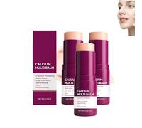 Bálsamo Multiusos, Stick Antiarrugas, Bálsamo Multiusos con Calcio, Antiedad, Hidratante, Rico en Almendra y Vitamina E para Bálsamo Labial, Crema para el Contorno de Ojos, Cuello (3)
