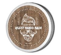 Bálsamo para barba con aroma a madera de sándalo, cera para barba, estiliza, fortalece y suaviza las barbas y los bigotes, regalos para hombres (CEDAR WOOD)