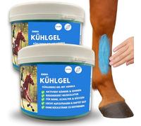 Bálsamo para Caballos 2*500ml Gel Refrescante con Pomada de Árnica Gel extra fuerte I Tendones, Ligamentos y Músculos Pomada para Caballos con Gel Crema de Árnica Masaje para Músculos Caballo, Perro