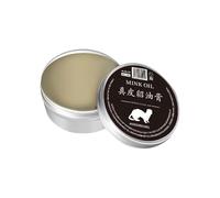 Bálsamo para el cuidado del cuero, bálsamo de cuero para zapatos, bálsamo acondicionador de cuero con aceite de visón, ingredientes naturales, herramienta de mantenimiento de cuero para ropa,