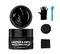 Bálsamo para el cuidado del cuero - Crema para cuero para muebles y vehículos, 100 g con esponja aplicadora, relleno de rayones | Ideal para sofá, sillón, cabecero, asientos de coche, bolsos, chaqueta