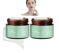 Bálsamo para la piel de sebo bovino alimentado con hierba, crema de sebo con extracto de incienso y aceite de ricino, bálsamo de sebo y miel, crema hidratante natural para cara, cuerpo y piel seca (2