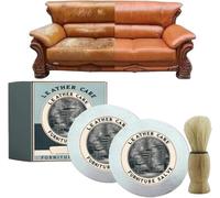 Bálsamo para Muebles con Cepillo para Cuero y Madera, Bálsamo para Cuero, Nutritivo, Multiusos, Cubre Rayones, Previene el Agrietamiento y la Decoloración de los Muebles