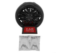 Bálsamo sólido de aromaterapia para coche Air Fresh con estilo de cubo de rueda de neumático, diseñado para colocar cerca de rejillas de ventilación de aire acondicionado y decoración interior (rojo)