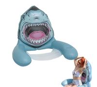 Balsas de piscina - Silla flotante de piscina de 600 g, balsa de lago inflable, asiento flotante con portavasos y respaldo, silla de agua para playa, piscinas, lago, relajación, tomar el sol, al aire