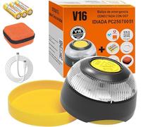 BALSAT | Baliza V16 Homologada DGT con Geolocalizador, Datos Gratis hasta 2038, Fijación Magnética y Ventosa, Geolocalización 3.0 (3)