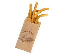BALSAT | Bolsa para churreria, Bolsas Kraft Para churrerias | Bolsas para llevar churros | Antigrasa Kraft | Medidas a elegir (100, 18+6x33 - Marrón Kraft)