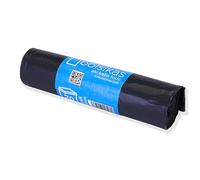 BALSAT Bolsas de Basura Negras 52x60 cm, Resistente y Durable, 20 Piezas para Cocina, Oficina y Hogar, Alta Capacidad y Sin Desgarros. 30 litros de Capacidad. (Pack de 4 unidades)