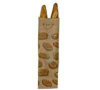 BALSAT Bolsas de Papel Kraft para Panadería | Estampado Atractivo de Pan y Caritas | Seguras y Cómodas | Varias Medidas | Resistentes y Evitan el Aplastamiento | 1000 Uds 30x51 cm (5 Barras normales)
