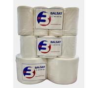 BALSAT | Dispensador industrial de bobinas industriales pie o pared | Portarrollos industrial | Para bobinas industriales | Incluye paquete de 2 bobinas industriales de regalo (2 Bobinas industriales)