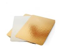 BALSAT Paletinas Cartón Reversibles Plata/Oro 15x21, 20x21 y 25x21 cm - Presentación de Embutidos, Salmón y Alimentos - Rígidas para Bolsa Alimentaria y Envasado al Vacío - Pack 100 Unidades (20x21)