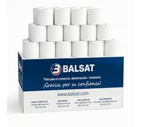 BALSAT Rollos de Papel Térmico 80x80 mm (Pack de 20) | Papel para Impresora Térmica TPV, POS y Caja Registradora | Rollo Tickets Premium para Impresoras EPOS | Papel Blanco sin BPA
