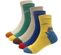 Balseti Calcetines para Niños y Niñas. 80% Algodón. Calcetines con Estampados Divertidos y Originales. Packs de 6 Pares para Uso Diario. Tallas entre 22-36 (FR/ES, Números, 27, 31, Regular, 5)