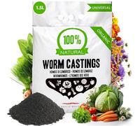 Baltc Worm Humus di Lombrico 1,5 litros - Orgánico Natural Fertilizante Multipropósitor Lombricomposta de Lombriz - fortalecedor de Suelos, lombrihumus de Lombriz Roja Californiana