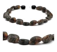Baltic Secret Selected Baltic Amber Pulsera de ámbar - Pulsera de ámbar para hombre y mujer - Joyería unisex con piedras de ámbar natural - Hecho a mano, 24 CM, Piedra, Ámbar