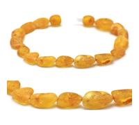 Baltic Secret Selected Baltic Amber Pulsera de ámbar - Pulsera de ámbar para hombre y mujer - Joyería unisex con piedras de ámbar natural - Hecho a mano, 20 cm, Piedra, Ámbar