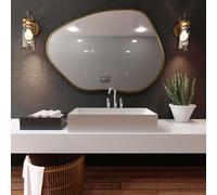 Baltica Design Bright Stain I espejo 90x64 cm con iluminación dorado 5904107916996