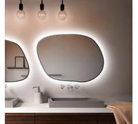 Baltica Design Bright Stain IV espejo 50x36 cm con iluminación plata 5904107921020