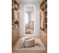 Baltica Design Stone Aura espejo 50x155 cm con iluminación oro 5904107932897