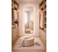Baltica Design Stone Aura espejo 50x155 cm con iluminación oro 5904107932910