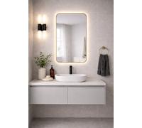 Baltica Design Stone Aura espejo 60x90 cm con iluminación oro 5904107932835
