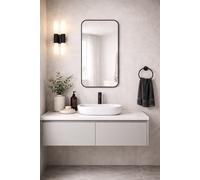 Baltica Design Stone Aura espejo 60x90 cm negro 5904107932965