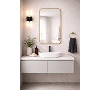 Baltica Design Stone Aura espejo 60x90 cm oro 5904107932972