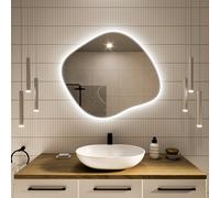 Baltica Design Tiny Borderbright Stain III espejo 80x70 cm con iluminación con lámina calefactora plata 5904107917801