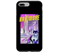 Baltimore Gato Retro Anime Paisaje Urbano Maryland EE. UU. Carcasa para iPhone 7 Plus/8 Plus