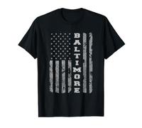 Baltimore, Maryland, Bandera Americana Camiseta gráfica económica