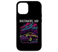 Baltimore Maryland - Coche clásico, Estilo Retro, diseño Industrial Carcasa para iPhone 12/12 Pro