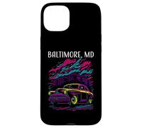 Baltimore Maryland - Coche clásico, Estilo Retro, diseño Industrial Carcasa para iPhone 15 Plus
