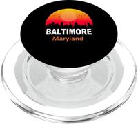 Baltimore Maryland Vintage Sunset Retro City State USA PopSockets PopGrip para MagSafe