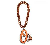 Baltimore Orioles MLB - Cadena de abanico naranja de 25,4 cm, collar de espuma 3D