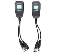 Balun de vídeo pasivo con transmisor HD de largo alcance, conector RJ45 a BNC macho chapado en oro para sistema de videovigilancia CCTV Full HD.