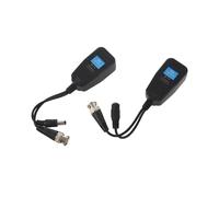 Balun de vídeo pasivo HD-CVI/TVI/AHD con conector de alimentación y transmisor de datos RJ45 CAT5, 1 par