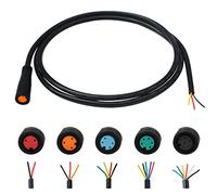 baluoqi - Cable de extensión (2 pines, 3 pines, 4 pines, 5 pines, 6 pines, conector estanco, con conector único e - Bike Light/Throttle/freno eléctrico/monitor, etc