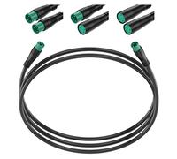 baluoqi Cable de extensión de 24 AWG con 2 pines, 3 pines, 4 pines, 5 pines, conector impermeable hembra/macho/macho/hembra-macho (5 pines macho a macho, 50 cm)