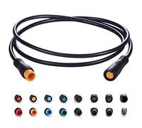 baluoqi Cable de extensión de 3 Pines El Enchufe Impermeable Funciona para la luz de la Bicicleta eléctrica/Acelerador/Ebrake/Display Ebike Parts Extend Cable (3 Pines 50 cm)