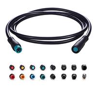 baluoqi Cable de extensión, enchufe impermeable de 5 pines para bicicleta eléctrica/gas/ebrake/piezas de e-bike, cable de extensión (5 polos, 80 cm)